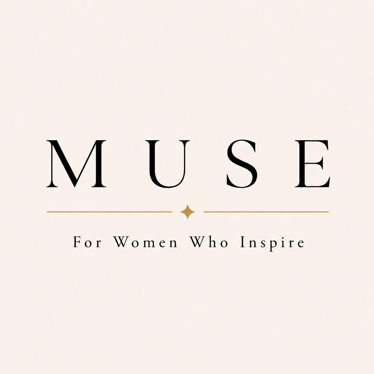 MUSE, For Women Who Inspire: jewellery brand logo